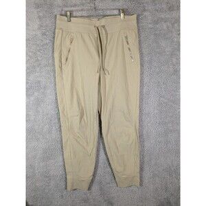 Athleta Trekkie North high rise Jogger women's 12 Ecru beige tan